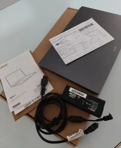 Notebook Acer Aspire 5 i5 12ª Ger - Nota Fiscal e Caixa