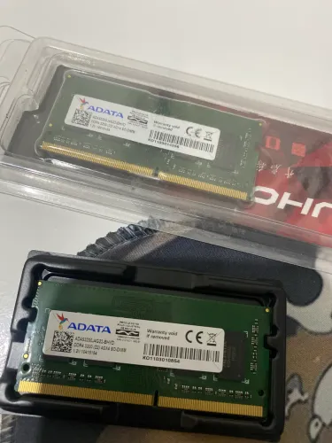 Duas Memória Notebook Adata 4GB DDR4 3200 Mhz