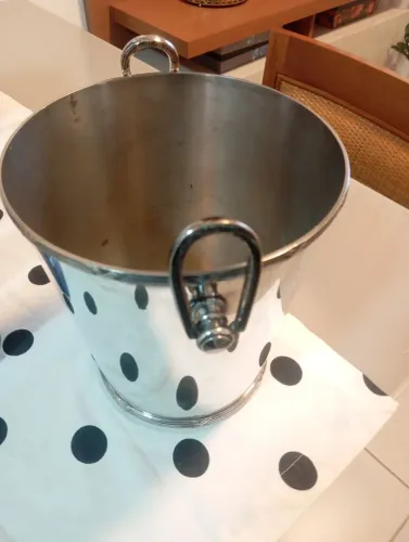 Balde de gelo de prata