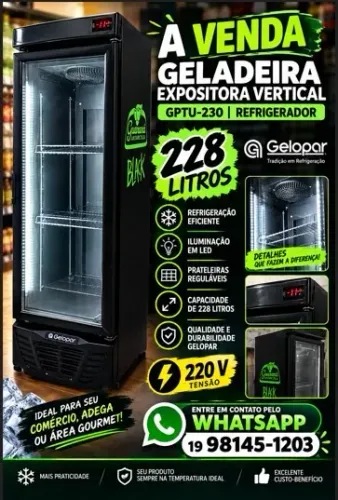 Geladeira expositora