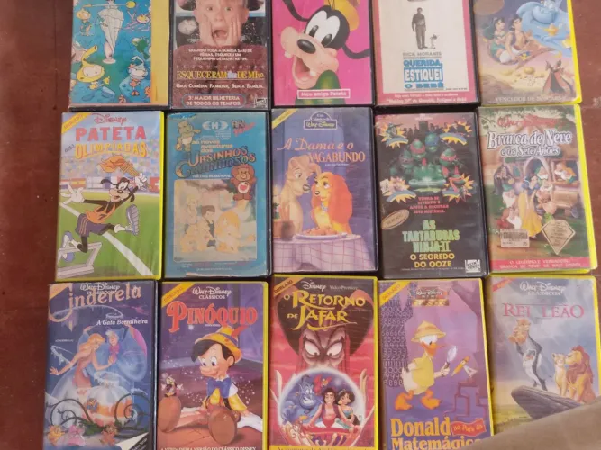 Filmes infantis VHS 30 fitas
