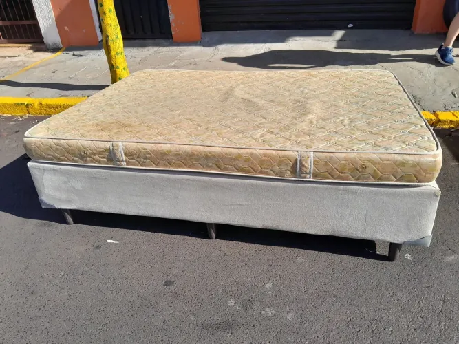 Cama box casal colchão D 28 Probel