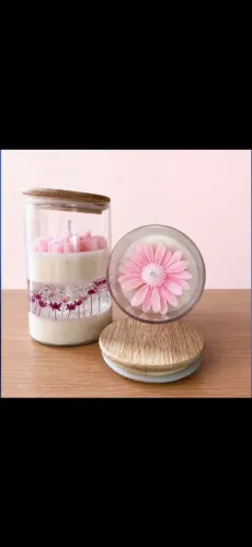Vela AURORA FLORAL PARA PRESENTE
