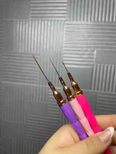 Pincéis de decoração de unha em gel