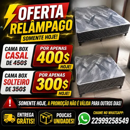 Cama box com preço imperdível