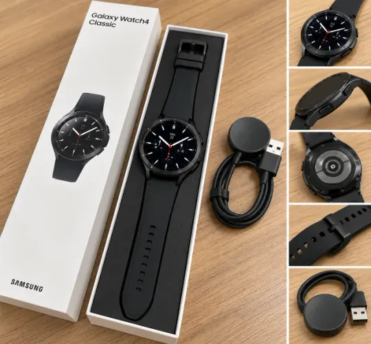 Samsung Galaxy Watch4 Classic 46mm LTE 4G + Caixa (POUCO USO)