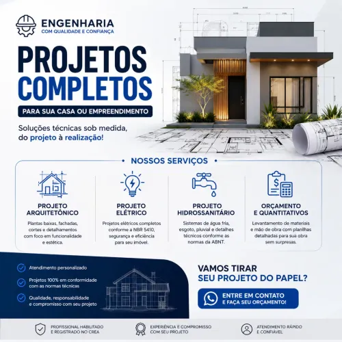 PROJETOS DE ENGENHARIA CIVIL | ART | ORÇAMENTOS |