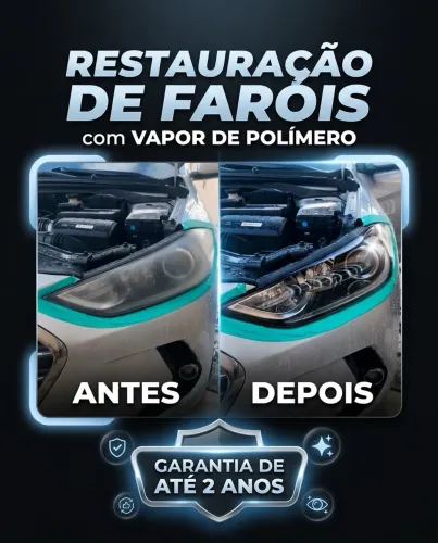 Revitalização de faróis.