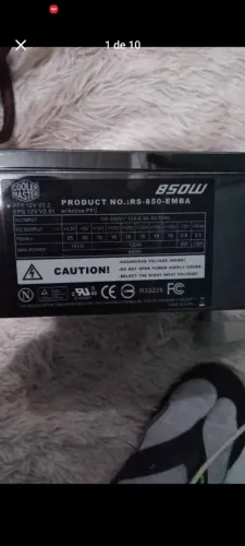 fonte para computador marca coolher Master 850w