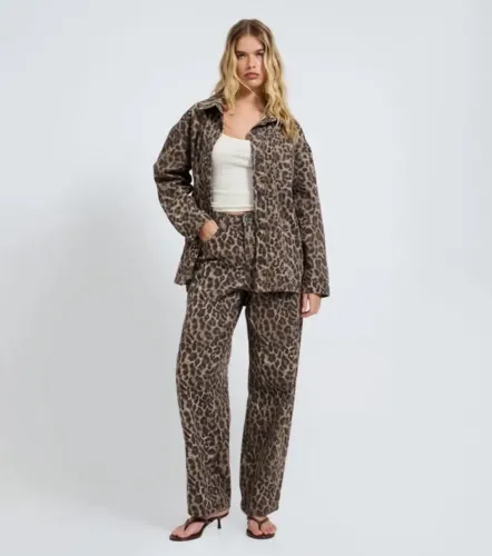 Conjunto jeans animal print gg