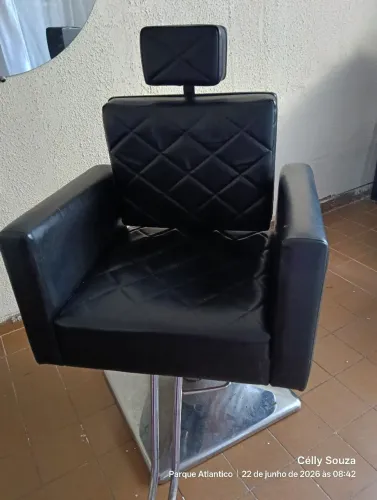 Cadeira de salão hidráulica e reclinável 