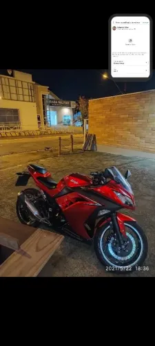 Kawasaki Ninja 300 2017 laranja