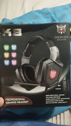 Headset Gamer Onikuma K8 com Fio praticamente novo