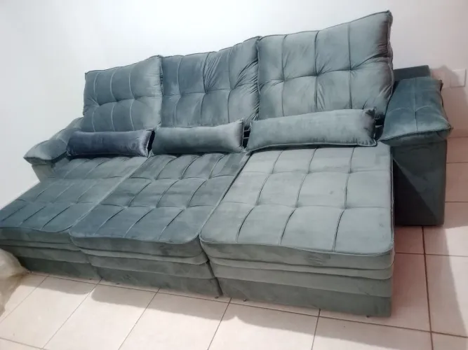 Promoção SOFÁ RETRÁTIL E RECLINÁVEL 2.90 LARGURA