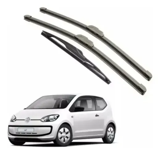 Palhetas Dianteiras e Traseira Volkswagen Up 2016 A 2021 Original Vw.