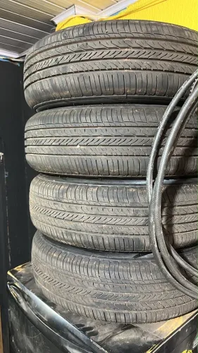 Rodas de ferro aro 14 do gol G6 com pneus 175/65 zero