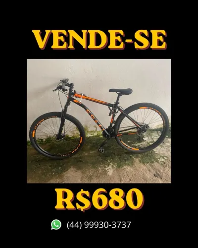 Vende-se bicicleta, pouco tempo de uso, telefone pra contato *