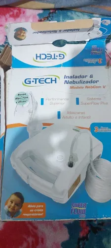 Inalador e Nebulizador G-Tech NebCom V