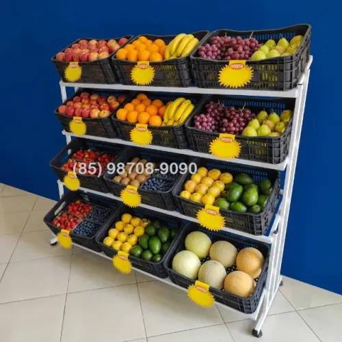 Expositor de Frutas 12 Cestas