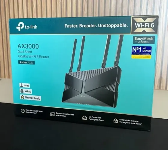 Roteador TP-Link ARCHER AX53 | AX3000 | Wi-Fi 6 | Alta Velocidade | Novo