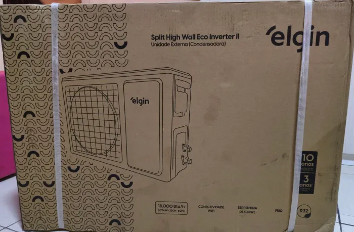 AR CONDICIONADO INVERTER ELGIN 18000BTUs - 220V - NOVO - NA CAIXA - LACRADO