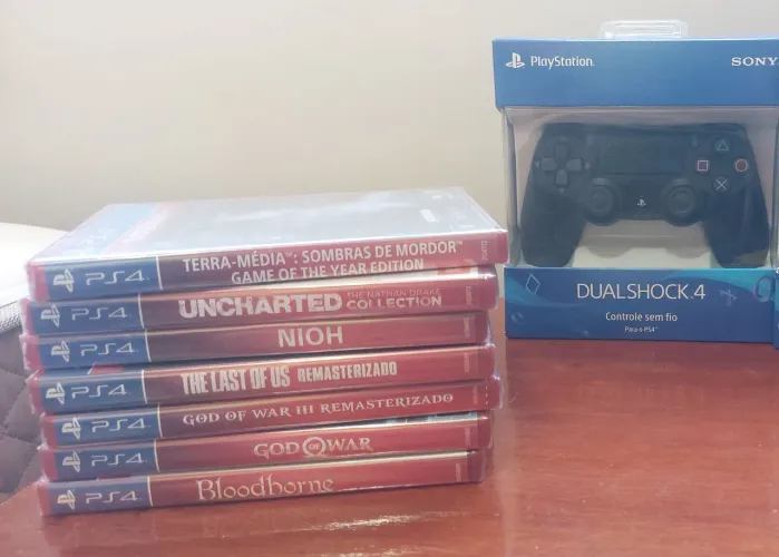 7 jogos +1 controle original novos