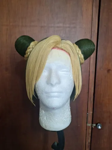Peruca para cosplay da Jolyne Cujoh de JoJo's Bizarre Adventure 
