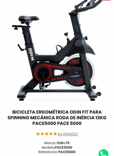 bicicleta ergométrica odin fit 