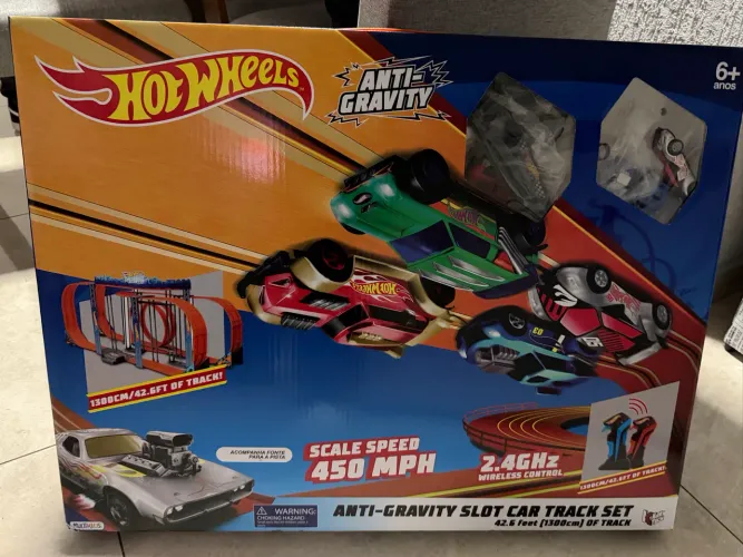 Pista Playset Hot Wheels Track Set Anti Gravidade 1300 Multikids