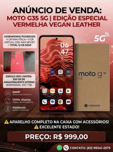 VENDO MOTO G35 VEGAN LEATHER