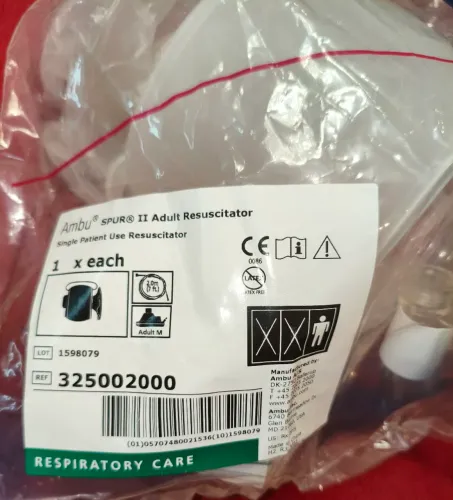 Ressuscitador Manual Adulto RCP Ambu Spur II