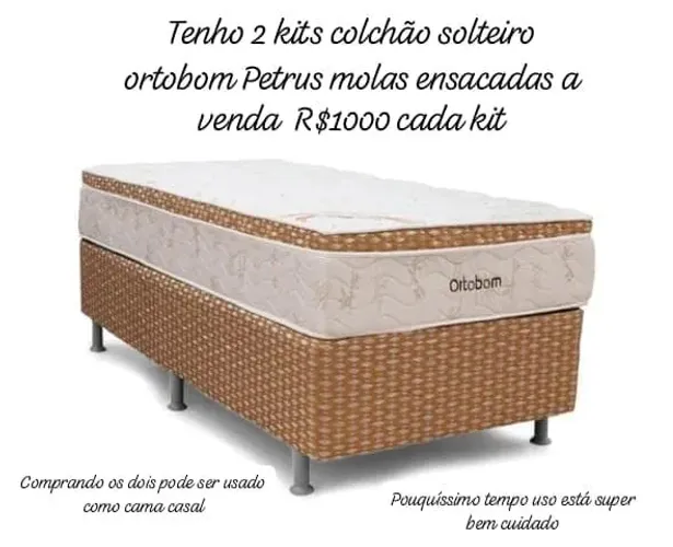 Cama solteiro em excelente estado