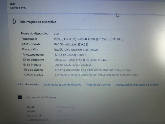 Dell Latitude 5490 - Muito Conservado | Pronto para Uso