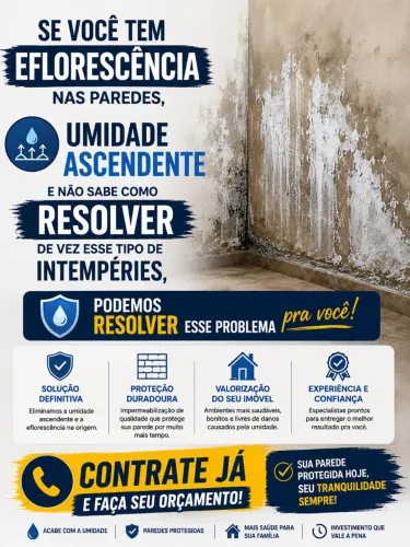 Eflorescência as famosas mancha branca na sua parede, acabe de vez já 