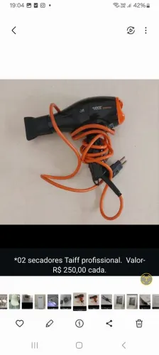 Vende-se um secador profissional Taiff.