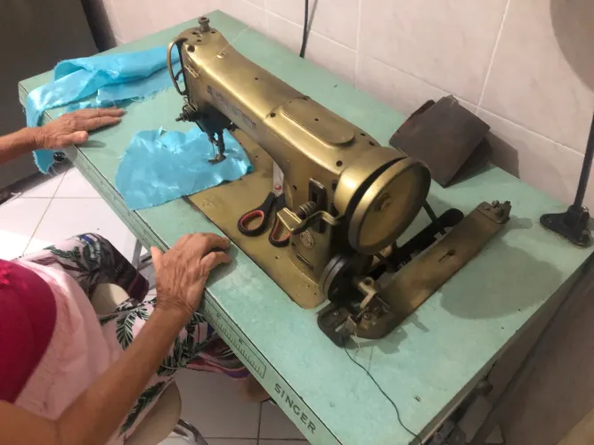 Máquina de costura industrial 