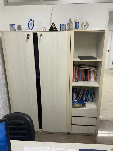 Armário de Escritório 2 Partes Separadas - Com Gavetas