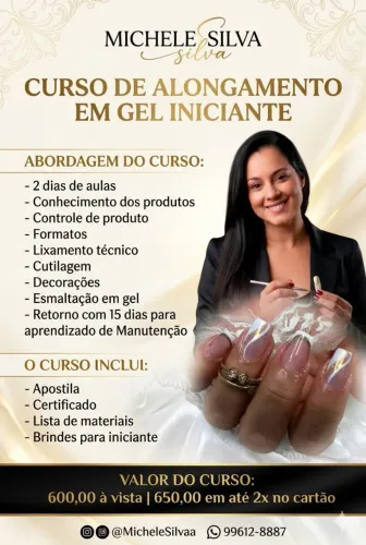 Curso para iniciante de Alongamento em gel