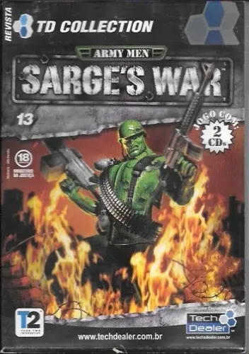 CD-ROM: Army Men® -- Sarge's War (jogo de tiro & guerra p/ Windows XP) c/ 2 CDs