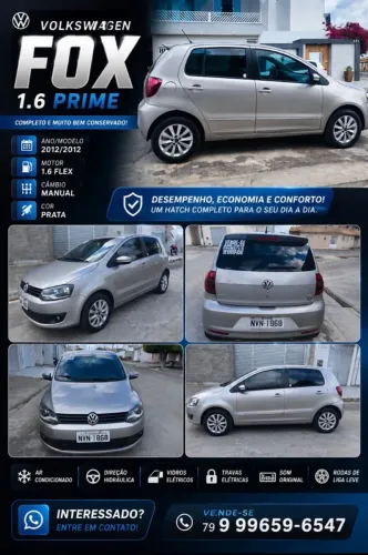 Volkswagen Fox Prime/higli. 1.6 Total Flex 8V 5P 2012