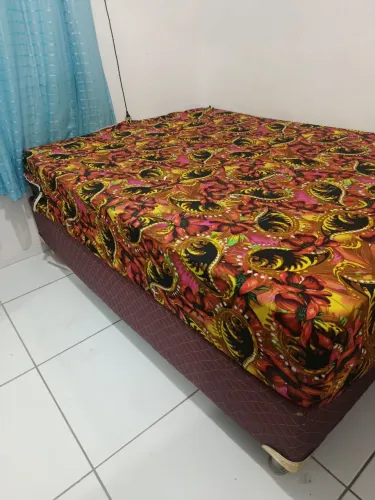 Cama+ colchão box casal