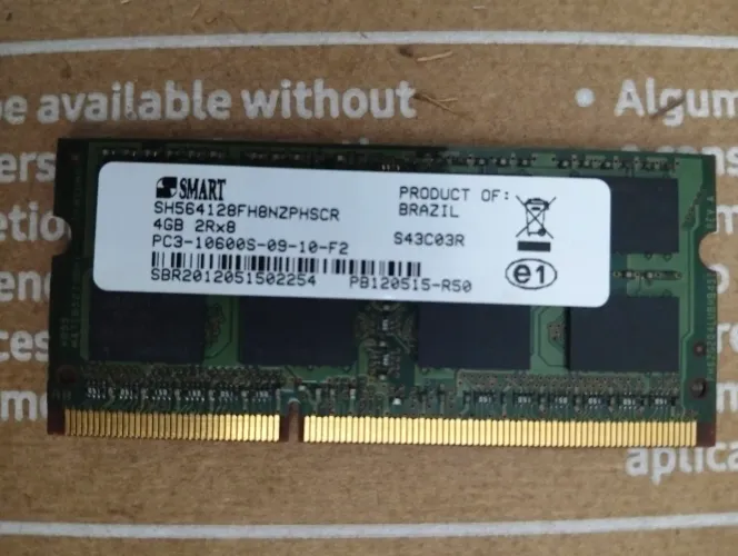 MEMÓRIA RAM DDR3 PARA NOTEBOOK SMART 4GB