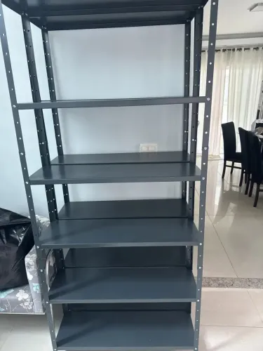 Estante de aço preta nova 