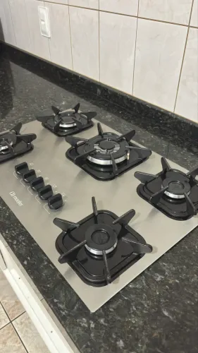Cooktop Mueller 5 Bocas de Alumínio com Queimador Tripla Chama