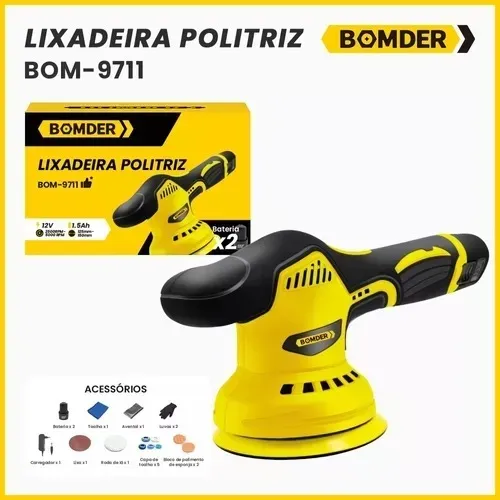 Lixadeira 12v com bateria ou tomada 220v, entregamos