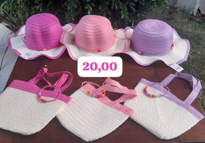 VENDO CONJUNTO DE CHAPÉU + BOLSA