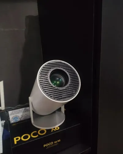 Projetor hy300 com wi-fi e bluetooth 4k hd