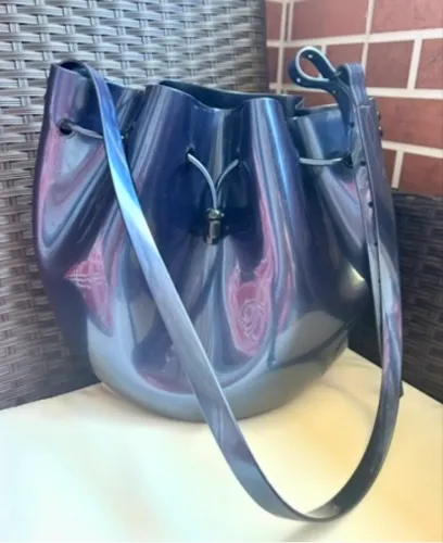 Bolsa Melissa Sac bag azul metálica 