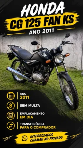HONDA CG 125 FAN 2011 - ÓTIMA OPORTUNIDADE.