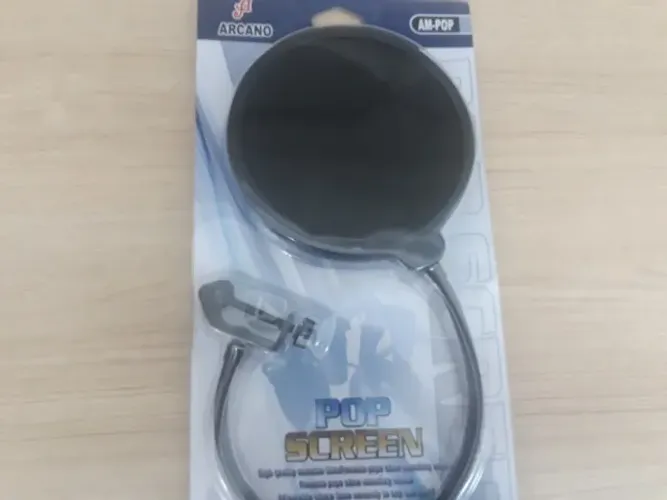 Prendedor de microfone pop filter Arcano AM-POP tela nylon